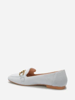 Sale La Modeuse Mocassins en suédine à bride Bleu