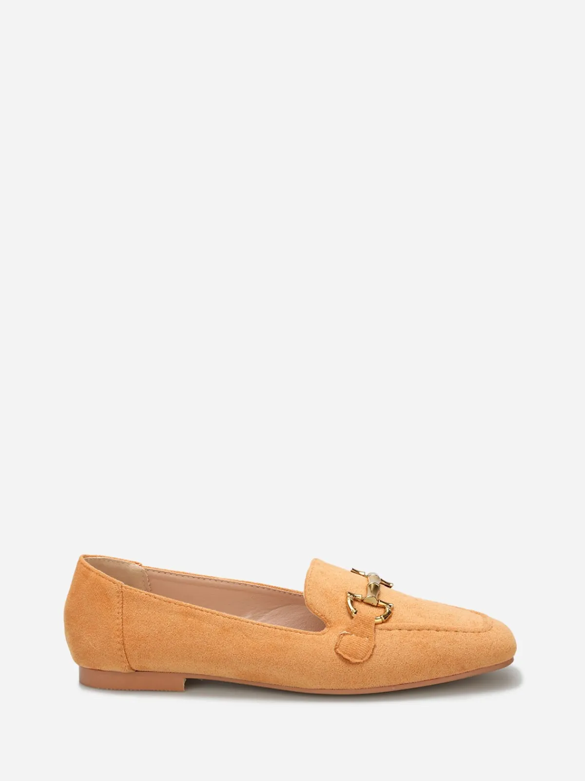 Clearance La Modeuse Mocassins en suédine à bride Camel