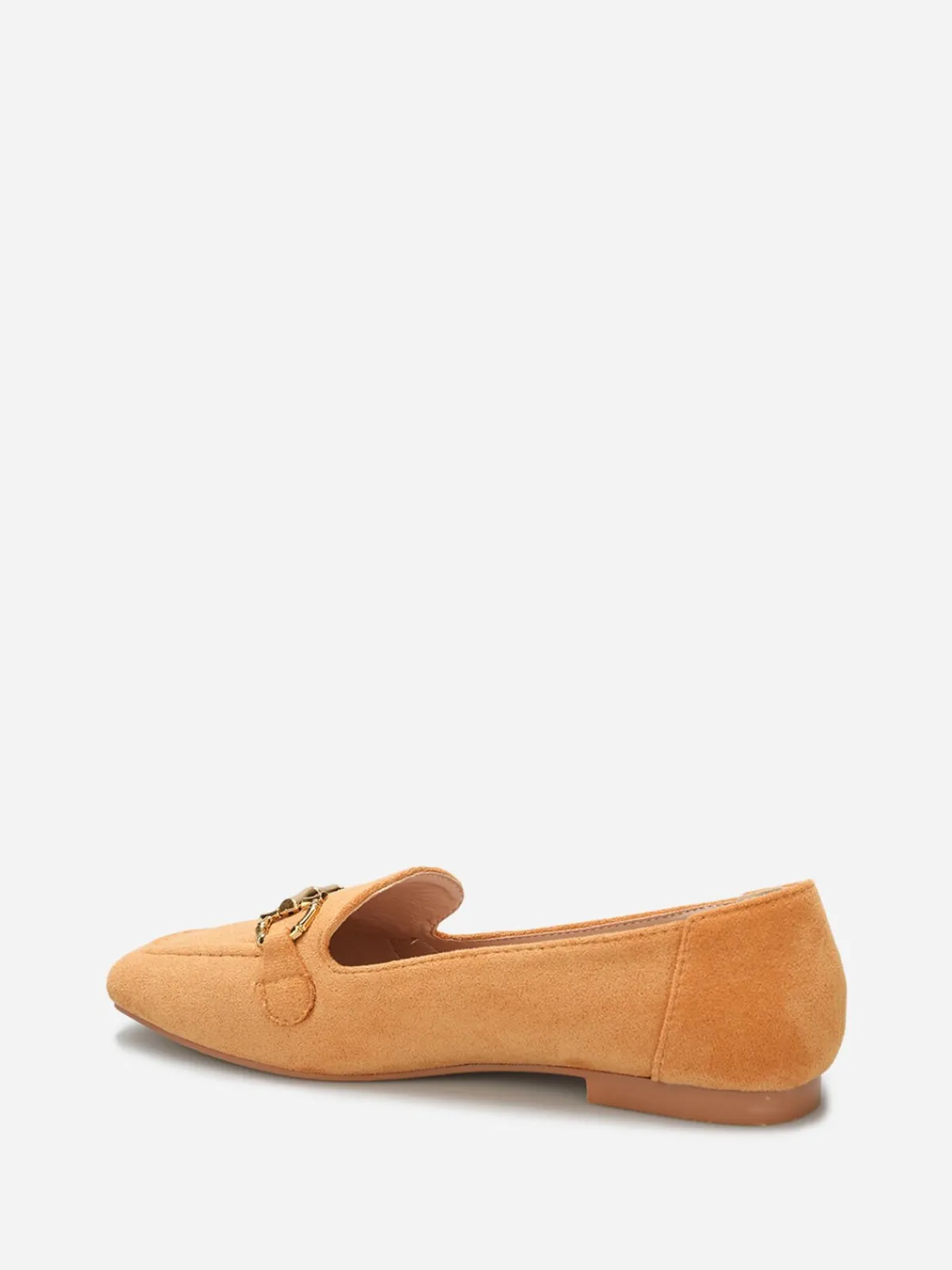 Clearance La Modeuse Mocassins en suédine à bride Camel