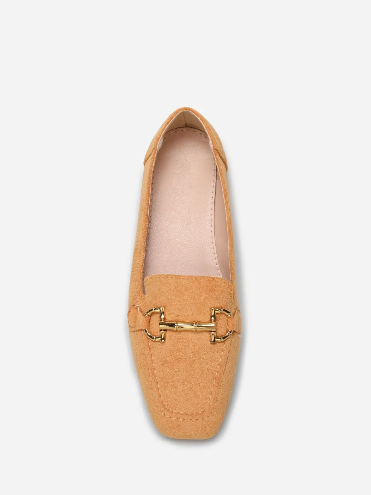 Clearance La Modeuse Mocassins en suédine à bride Camel