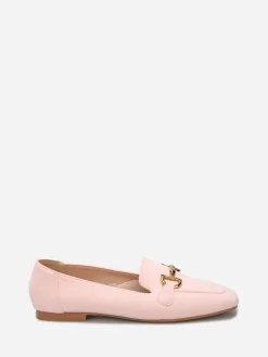Online La Modeuse Mocassins en suédine à bride Rose