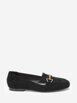 Sale La Modeuse Mocassins  en suédine avec bride Noir