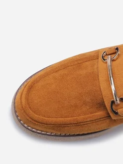 Sale La Modeuse Mocassins fourrés avec mors Camel
