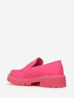 La Modeuse Mocassins mates  à semelle crantée Rose