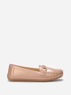 Best La Modeuse Mocassins slippers à mors métallique Dorérose