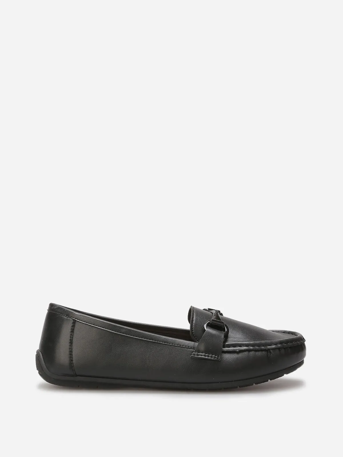 New La Modeuse Mocassins slippers à mors métallique Noir
