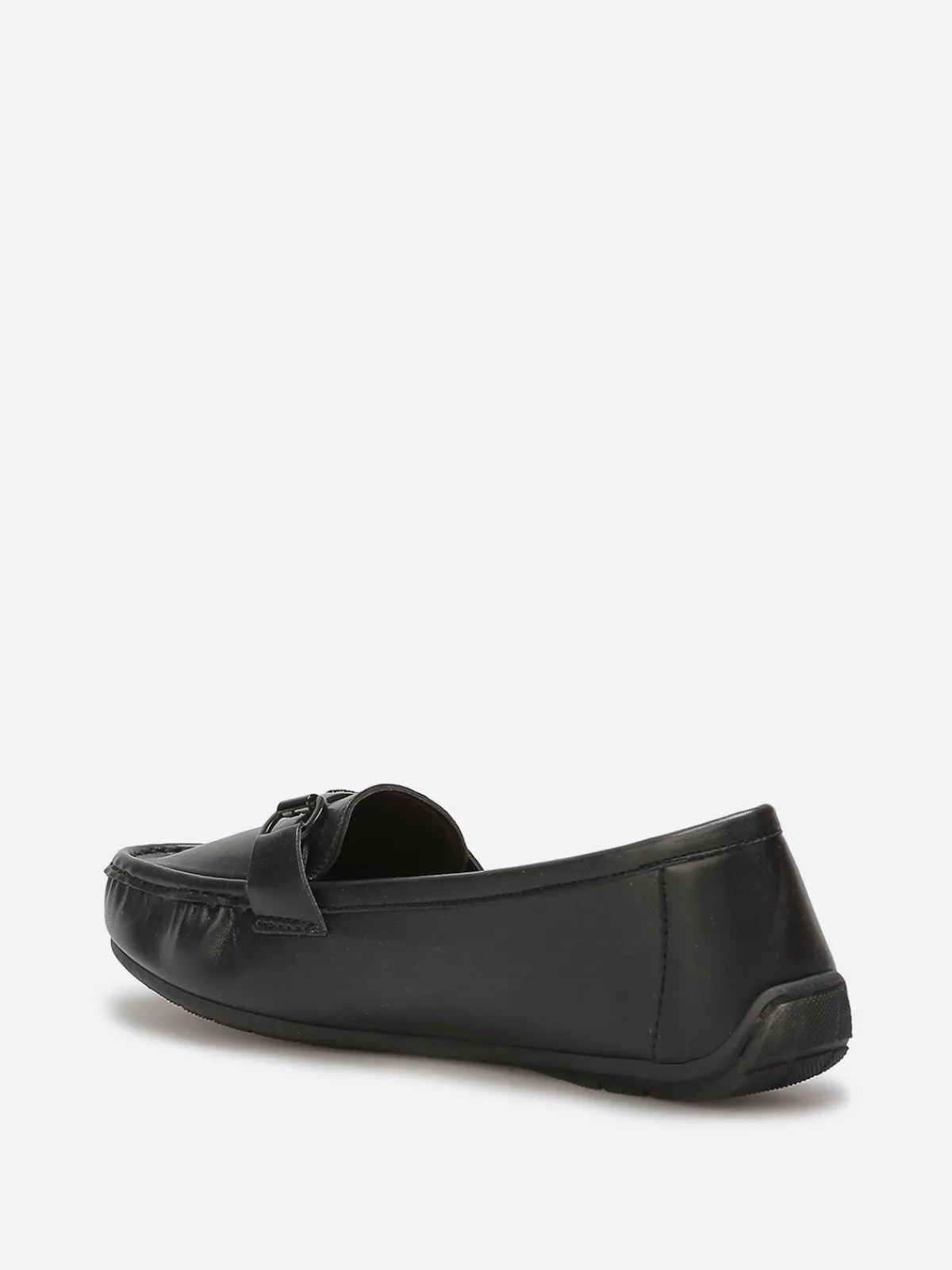 New La Modeuse Mocassins slippers à mors métallique Noir