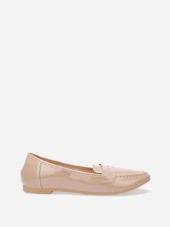 Sale La Modeuse Mocassins slippers vernis Taupe