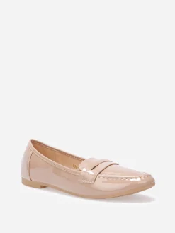 Sale La Modeuse Mocassins slippers vernis Taupe