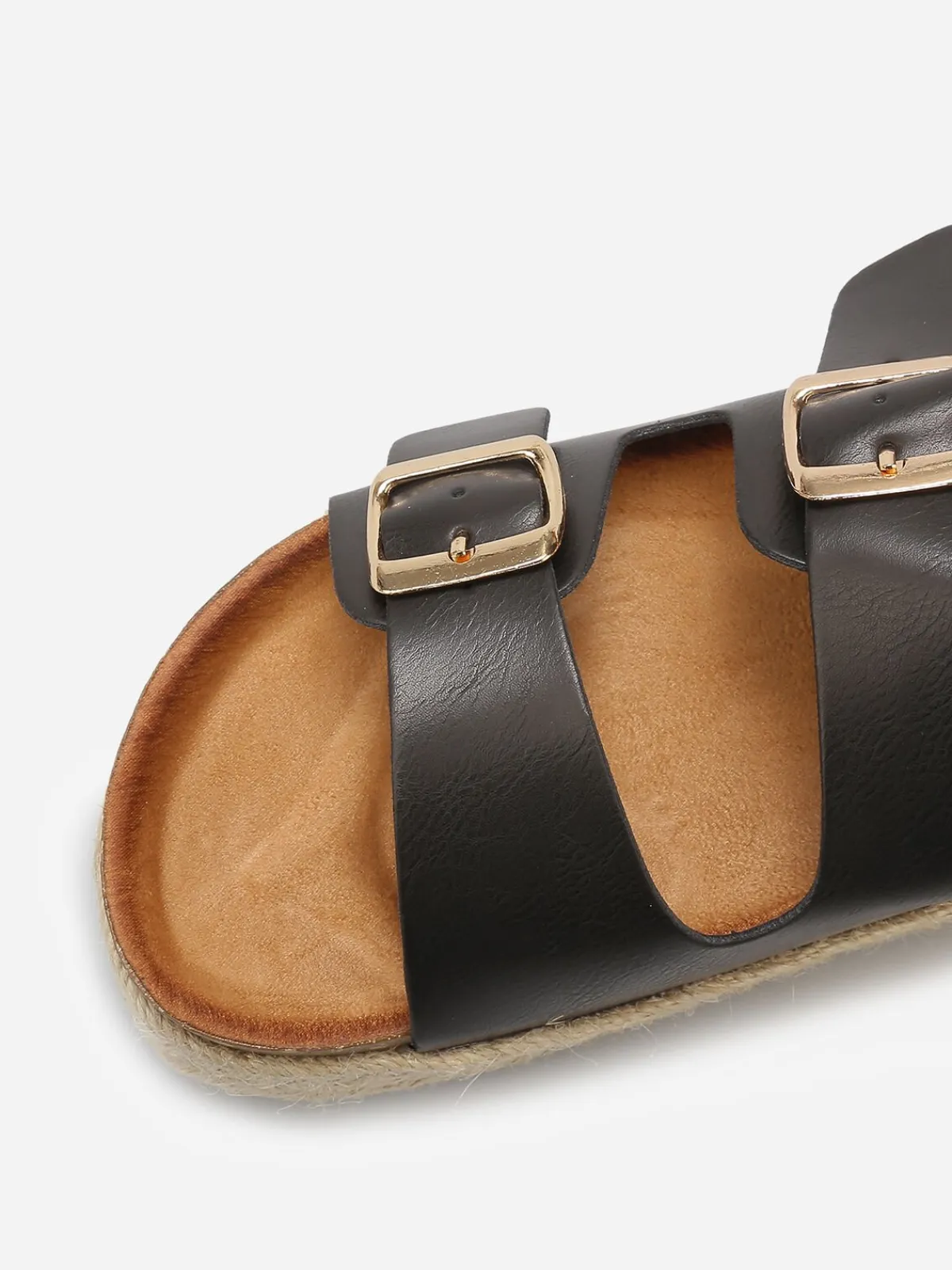 Clearance La Modeuse Mules à boucles et plateforme Noir