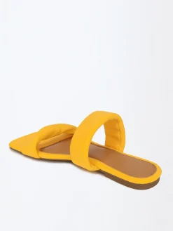 La Modeuse Mules  à double brides Jaune