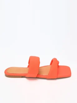 New La Modeuse Mules  à double brides Orange