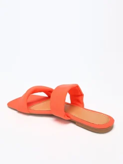 New La Modeuse Mules  à double brides Orange