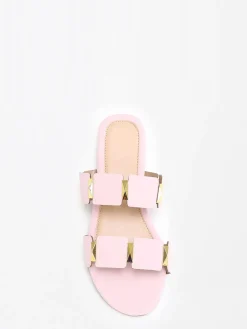 Best La Modeuse Mules à double brides Rose