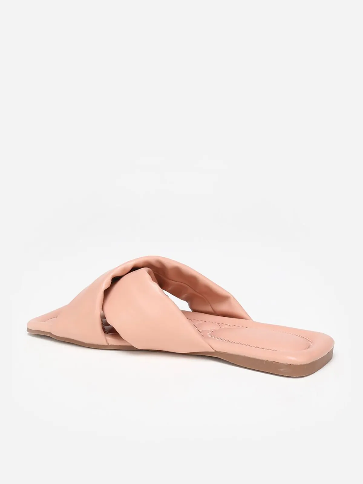 Online La Modeuse Mules à larges brides croisées Rose