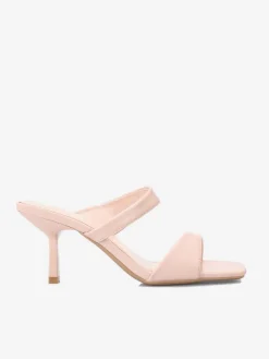 Online La Modeuse Mules  asymétriques et bout carré Rose