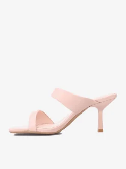 Online La Modeuse Mules  asymétriques et bout carré Rose