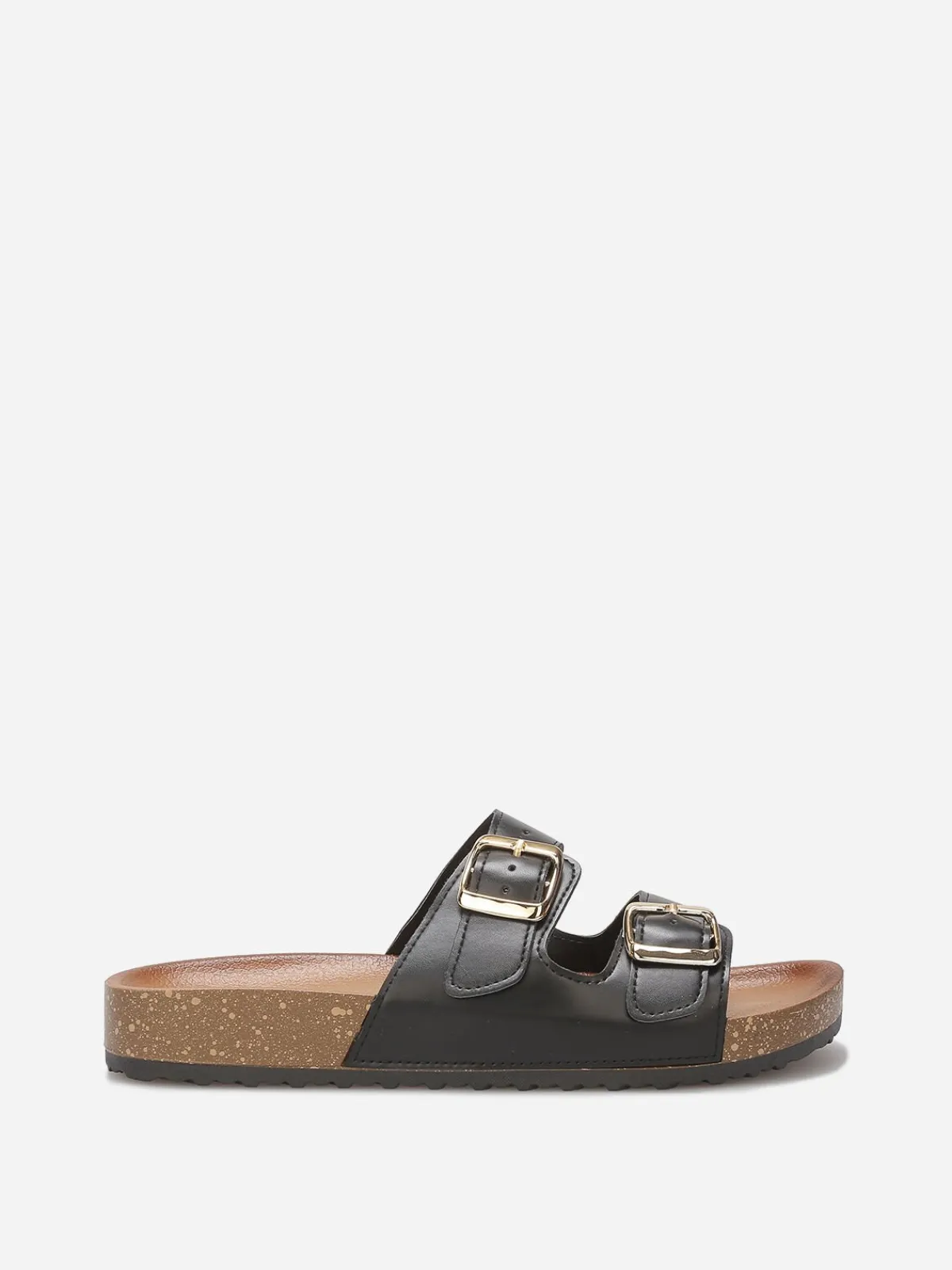New La Modeuse Mules avec deux brides à boucles Noir