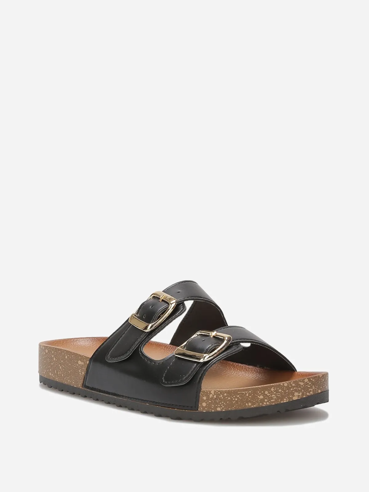 New La Modeuse Mules avec deux brides à boucles Noir