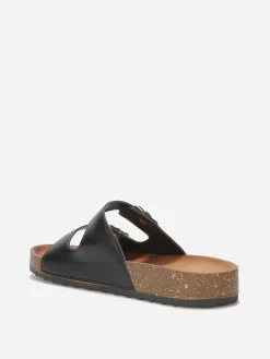 New La Modeuse Mules avec deux brides à boucles Noir