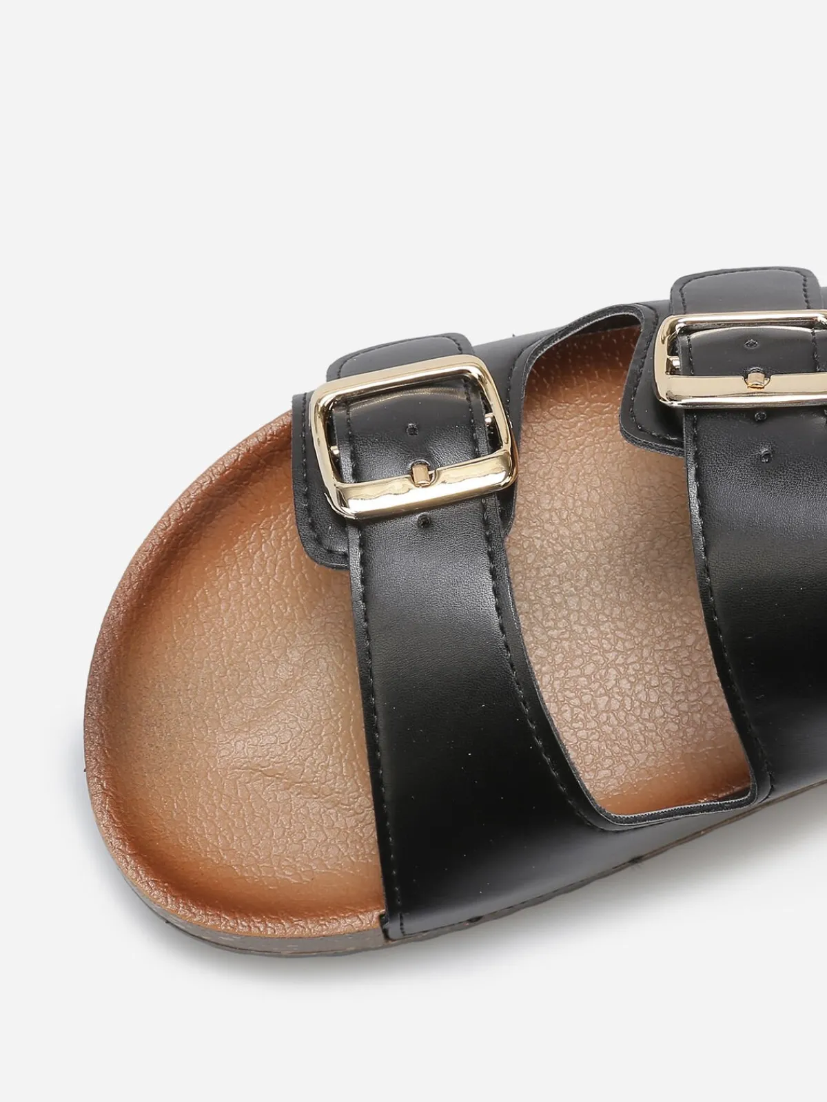 New La Modeuse Mules avec deux brides à boucles Noir