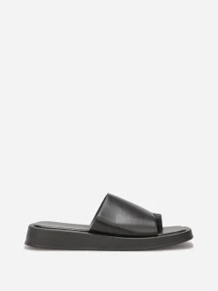 Discount La Modeuse Mules avec entre-doigts et plateforme Noir