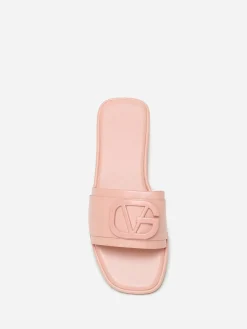 Sale La Modeuse Mules carrées  à boucle métallique Rose