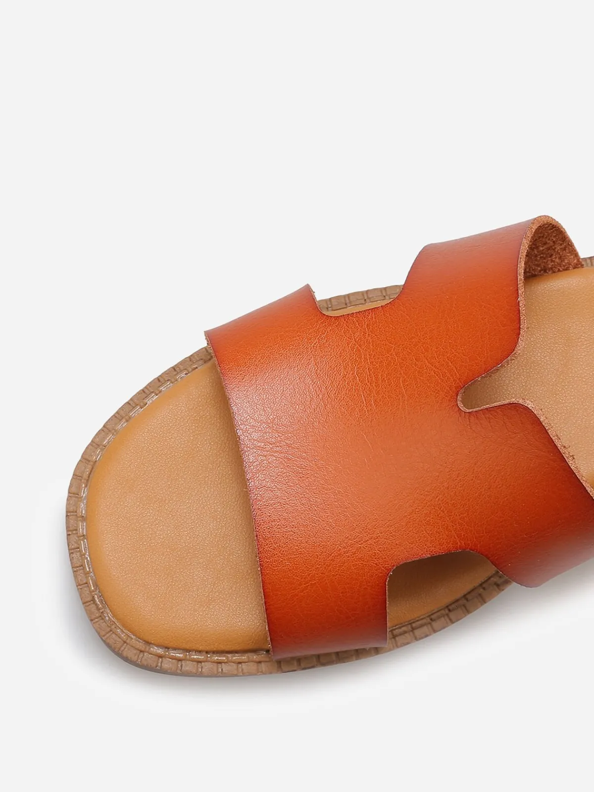 New La Modeuse Mules compensées à bride ajourée Marron