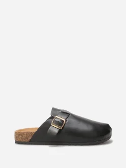 Best La Modeuse Mules en simili avec bride Noir