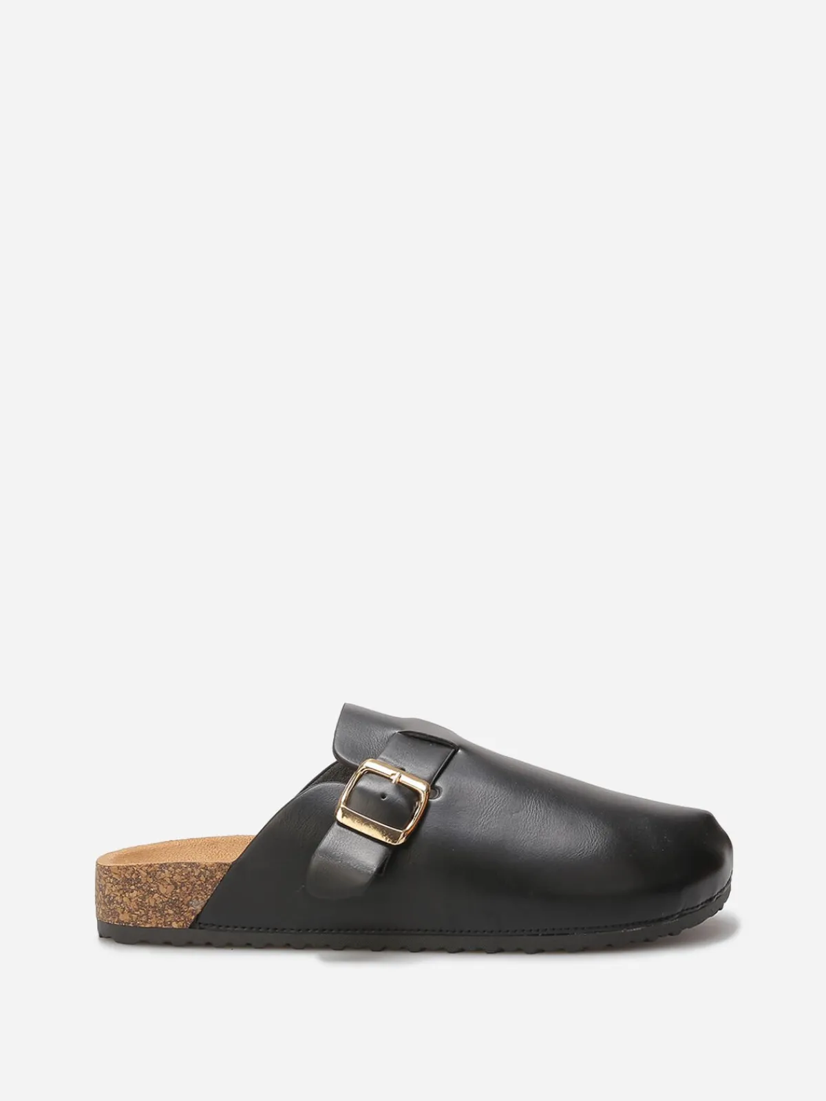 Best La Modeuse Mules en simili avec bride Noir