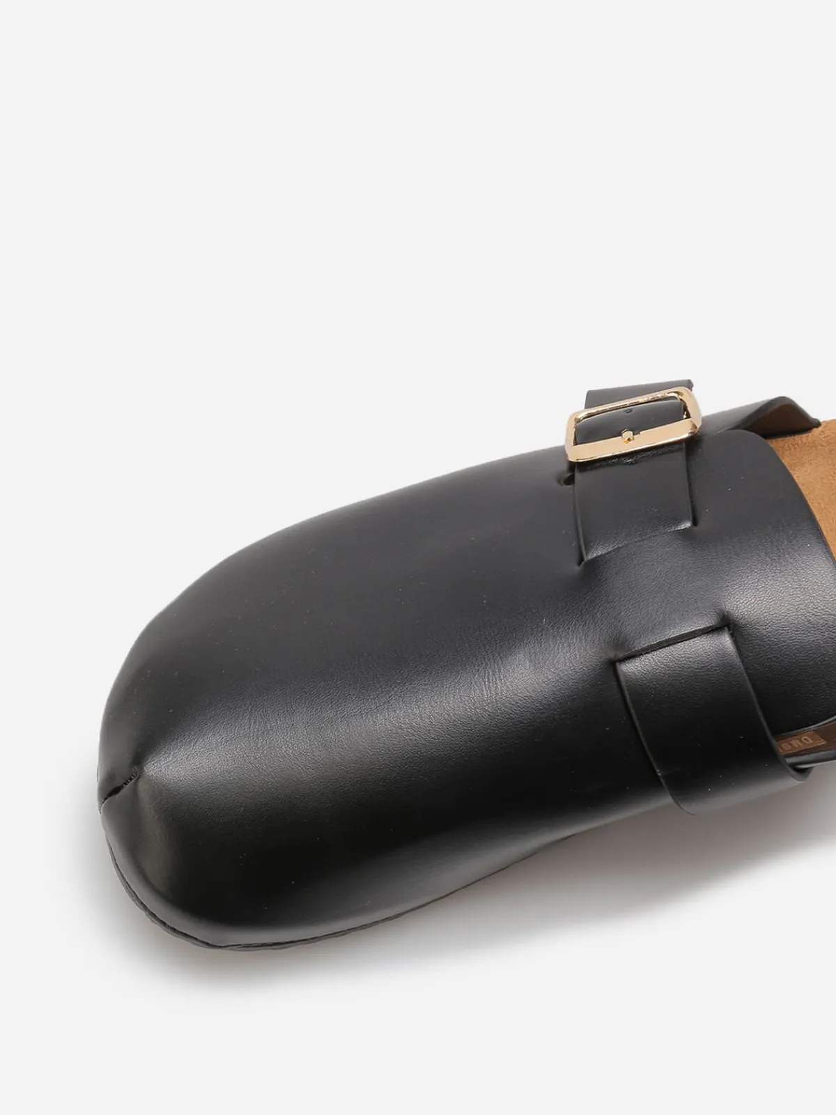 Best La Modeuse Mules en simili avec bride Noir