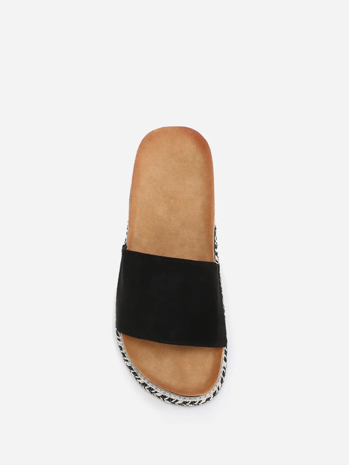 Online La Modeuse Mules en suédine à plateforme ethnique Noir