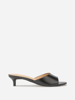 La Modeuse Mules kitten heels Noir