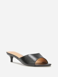 La Modeuse Mules kitten heels Noir