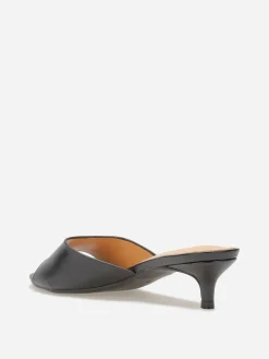 La Modeuse Mules kitten heels Noir