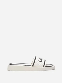 La Modeuse Mules "Love" avec plateforme Blanc