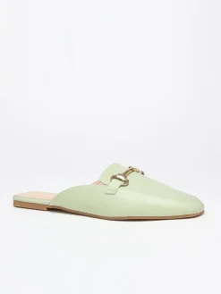 La Modeuse Mules mocassins Vert