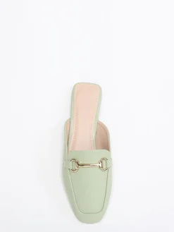 La Modeuse Mules mocassins Vert