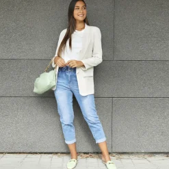 La Modeuse Mules mocassins Vert