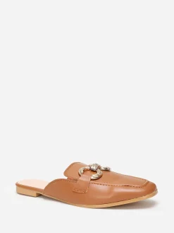 Best La Modeuse Mules mocassins  à boucles Camel