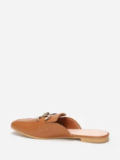 Best La Modeuse Mules mocassins  à boucles Camel