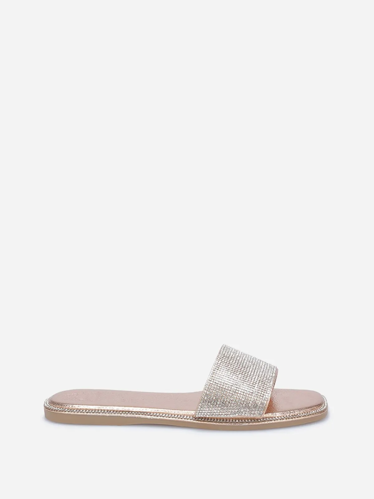 Sale La Modeuse Mules plates à strass Dorérose