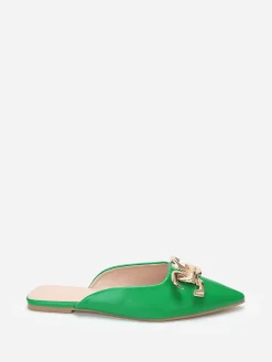 Discount La Modeuse Mules pointues  à boucle Vert
