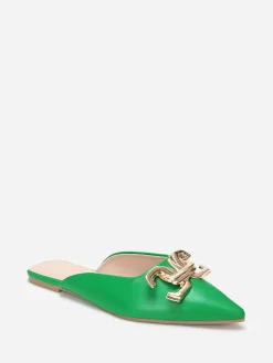 Discount La Modeuse Mules pointues  à boucle Vert