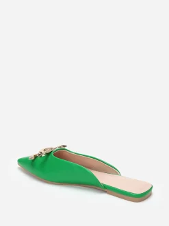 Discount La Modeuse Mules pointues  à boucle Vert