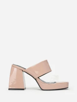 Sale La Modeuse Mules style babies  vernies Taupe