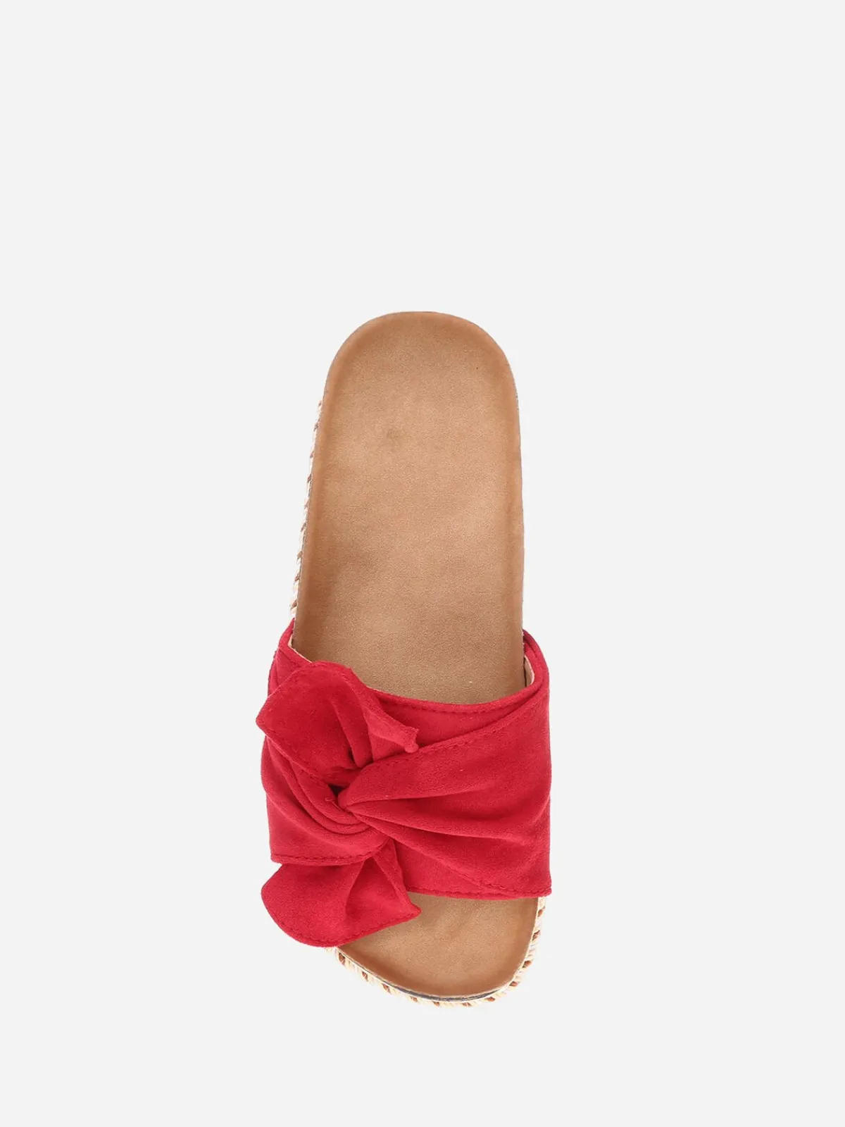 New La Modeuse Mules suédine à plateforme motif ethnique Rouge