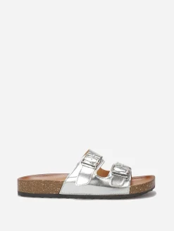 Best La Modeuse Mules vernies à boucles Argenté