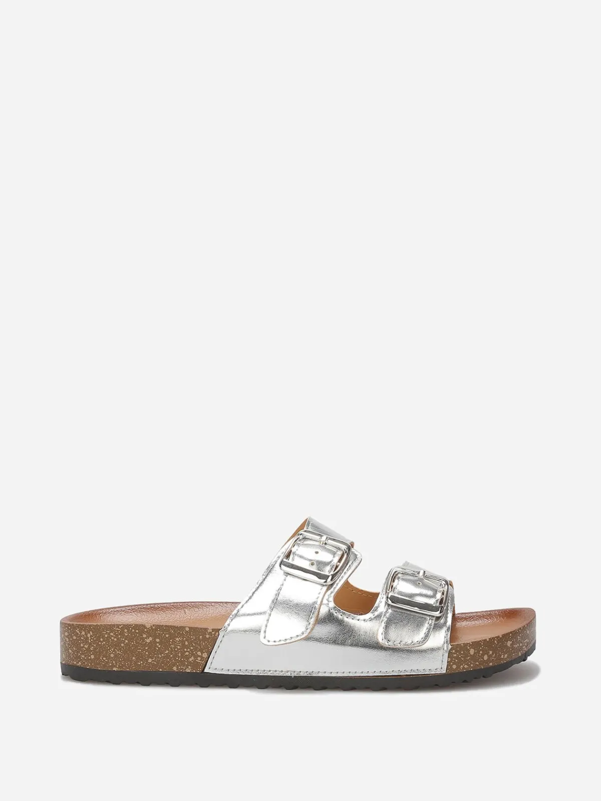 Best La Modeuse Mules vernies à boucles Argenté