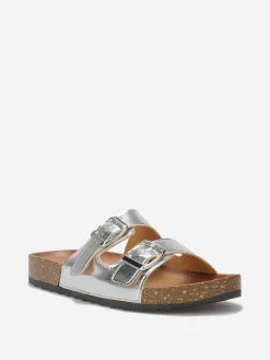 Best La Modeuse Mules vernies à boucles Argenté